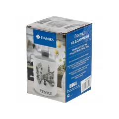 Банка для хранения продуктов Daniks Фьюжн, доломит, 350 мл (359183)