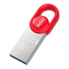 Карта USB3.0 64 GB NETAC NT03UM2N-064G-32RE серебристый/красный 