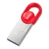 Карта USB3.0 64 GB NETAC NT03UM2N-064G-32RE серебристый/красный 