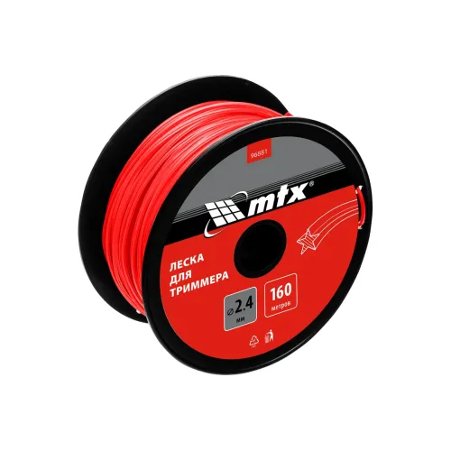 Леска для триммера MTX (2,4мм, 160м, звезда) (96881)