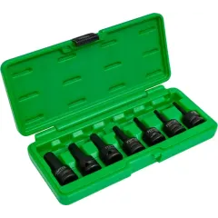 Набор бит ударных TOPTUL 1/2" шестигр. 7пр. (GDAI0702)