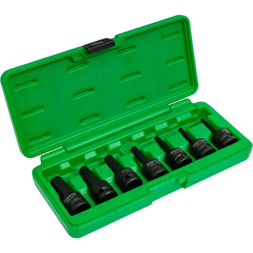 Набор бит ударных TOPTUL 1/2" шестигр. 7пр. (GDAI0702)