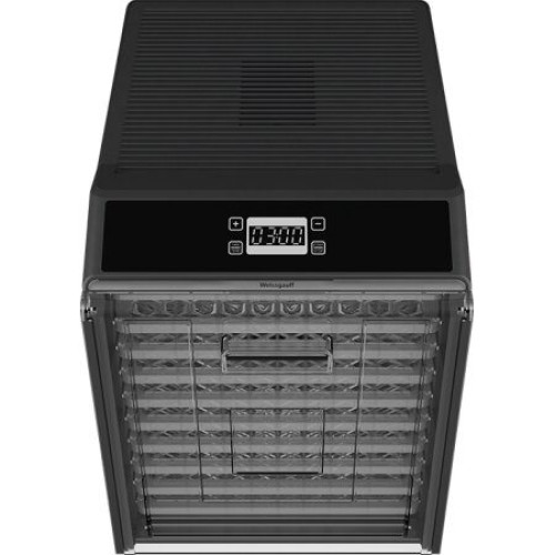 Сушилка для овощей WEISSGAUFF WDH 110 DRY CUBE, 40 л., 16 под., черная/сталь