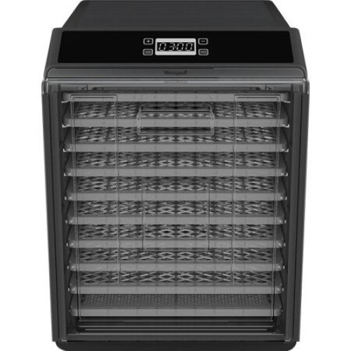 Сушилка для овощей WEISSGAUFF WDH 110 DRY CUBE, 40 л., 16 под., черная/сталь