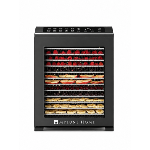 Сушилка для овощей MYLUNE HOME FD-1040 Digital Dry Pro, 26 л., черная