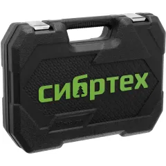 Набор инструментов Сибртех 108 пр. 1/2.1/4,  CrV, пласт. кейс (13389)
