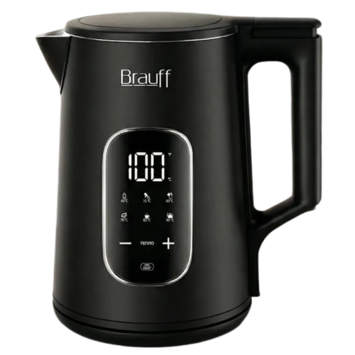 Чайник эл. умный BRAUFF, WIFI, работает с Алисой, (t°), 1.7 л., пластик/черный