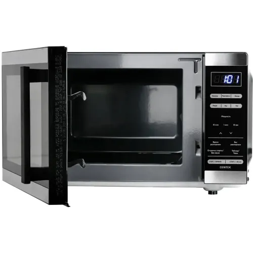 Микроволновая печь CENTEK CT-1566, 20 л., БПС, черная/серебро (Э)