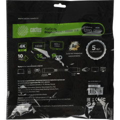 Кабель DisplayPort - HDMI 2 м CACTUS CS-DP-HDMI-1.2-2