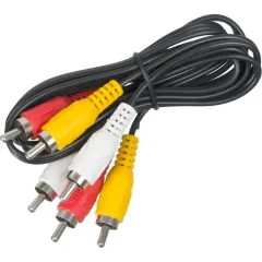 Кабель 3 RCA - 3 RCA 1 м PERFEO R3102