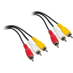 Кабель 3 RCA - 3 RCA 1 м PERFEO R3102