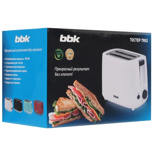 Тостер BBK TR82 белый