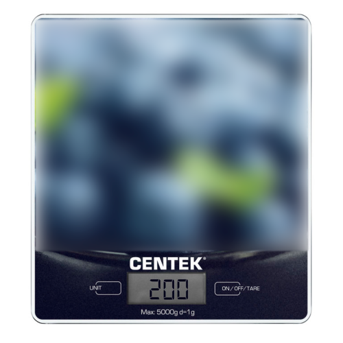 Весы кухонные электронные CENTEK CT-2462 (Голубика)
