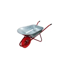 Тачка садово-строительная 110л/220кг РОССИЯ пенополиуретановое колесо, красная