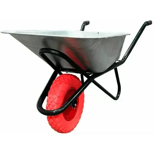 Тачка садово-строительная 110л/220кг РОССИЯ пневмоколесо, черная