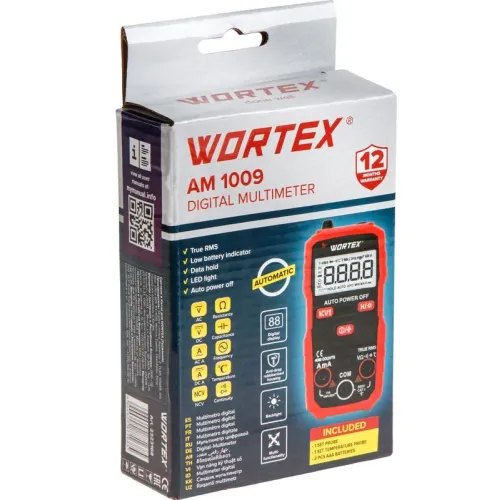 Мультиметр цифровой WORTEX AM 1009 (2323168)