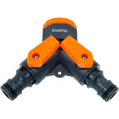 Разветвитель полив STARTUL GARDEN 2-х канальный 1/2-3/4 (ST6010-20)