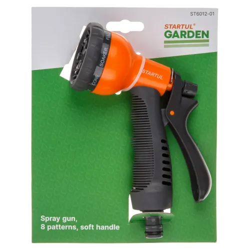 Пистолет-распылитель STARTUL GARDEN 8-режимный с мягкой ручкой (ST6012-01)