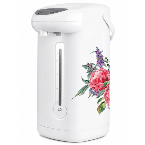 Термопот BLACKTON Bt TP535 ROSES, 5 л., белый/цветы