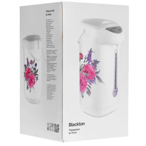Термопот BLACKTON Bt TP535 ROSES, 5 л., белый/цветы