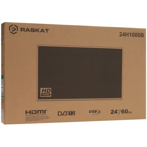 Телевизор 24" RASKAT 24H1000B