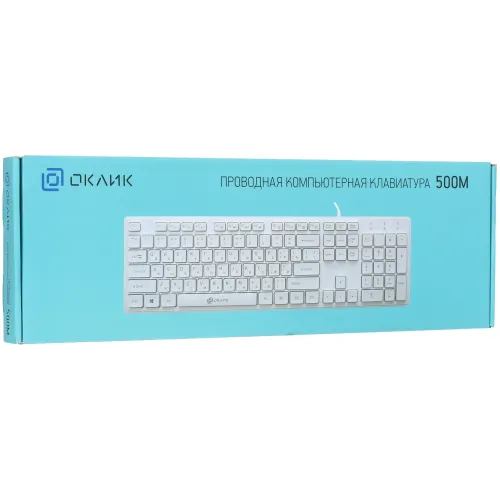 Клавиатура Oklick 500M белый 