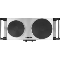 Настольная электроплита (диск 2) ARESA AR-4706, ручки, серебристая (*5)