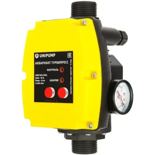 Блок автоматики UNIPUMP Турбипресс 2,2 1'', 6 бар, 20А, до 3 кВт (345755)