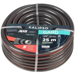 Шланг поливочный KALIPSO Gard 3/4" 25 м, 6 слоев, антиторсионный, всесезонный, AGL273425 (486060)