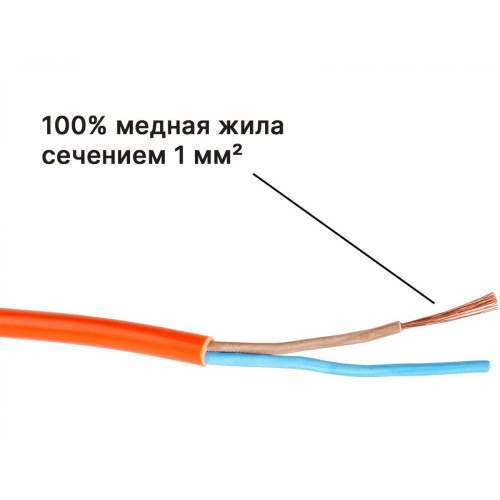 Удлинитель ЮПИТЕР на катушке 30м, 1 роз., 2,2кВт, б/з, ПВС 2х1,0 (JP8403-11)