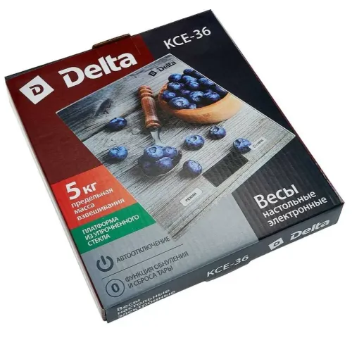 Весы кухонные электронные DELTA KCE-36 (черника)
