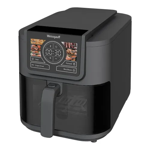 Аэрогриль WEISSGAUFF WAF 715 DW Smart Fry, 8 л., черный