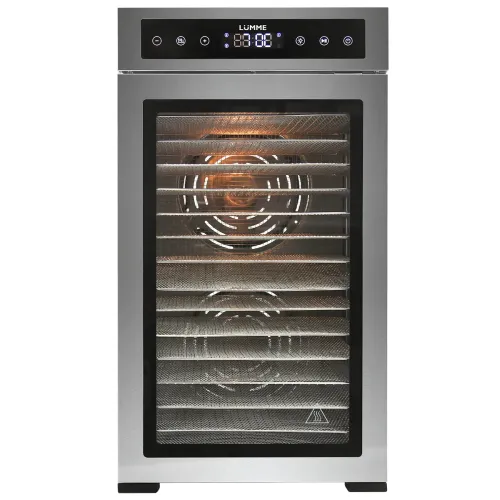 Сушилка для овощей LUMME LU-FD1856B, 90 л., 20 под., сталь/черный