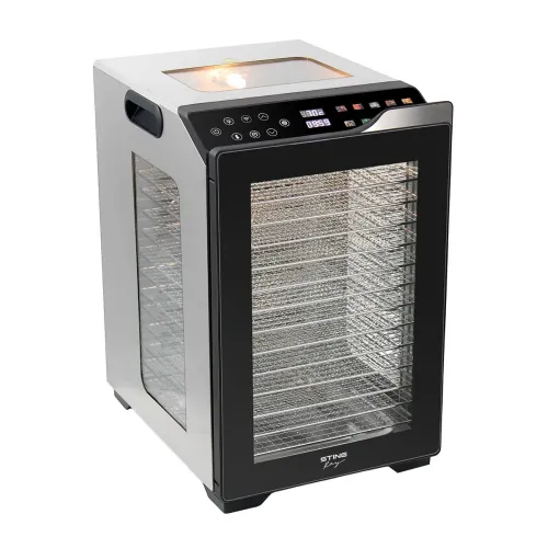 Сушилка для овощей STINGRAY ST-FD745D, 54 л., 27 под., сталь/черный