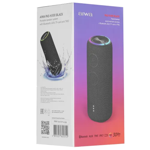 Акустика портативная AIWA PAS-H300 черный