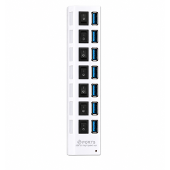 Коммутатор USB3.0 SMARTBUY SBHA-7307-W белый