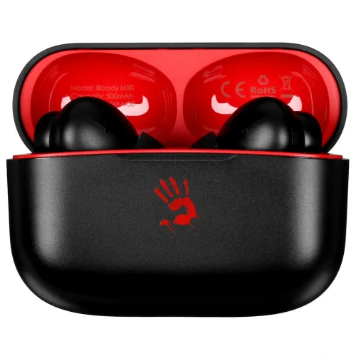 Гарнитура Bluetooth A4Tech Bloody M30 черный/красный