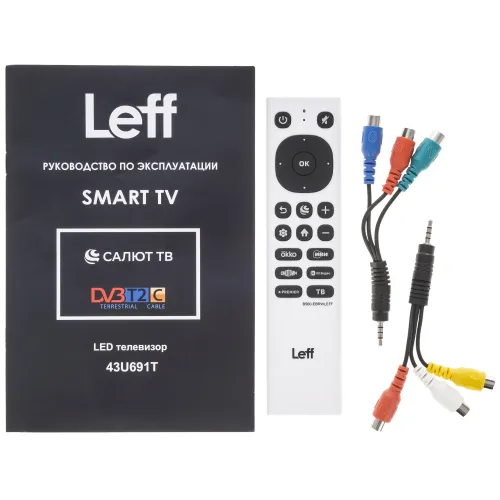 Телевизор 43" LEFF 43U691T SMART TV белый
