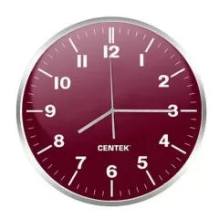 Часы настенные CENTEK СТ-7100 красные