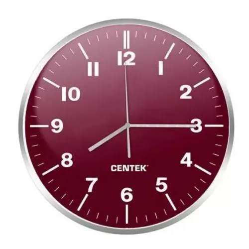 Часы настенные CENTEK СТ-7100 красные