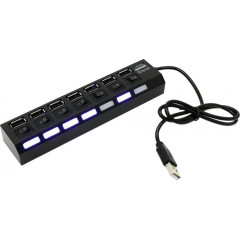 Коммутатор USB 2.0 5BITES HB27-203PBK