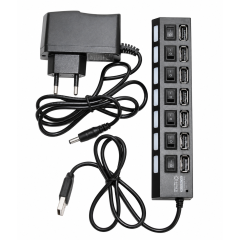 Коммутатор USB 2.0 5BITES HB27-203PBK