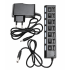 Коммутатор USB 2.0 5BITES HB27-203PBK