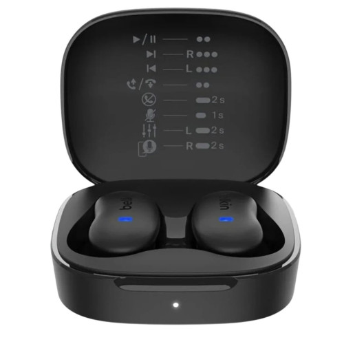 Гарнитура Bluetooth BELKIN SoundForm Anywhre True Wireless Earbuds черный