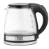 Чайник эл. HOMESTAR HS-1052 (106462) стекло., 1,2 л., нерж./черный