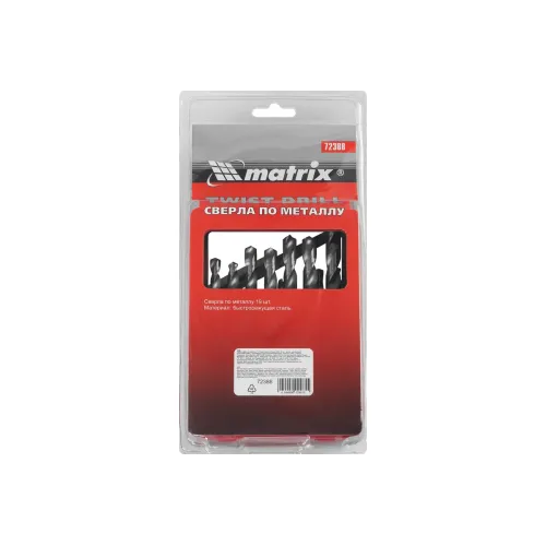 Набор сверл по металлу MATRIX HSS 19 пр (72388)