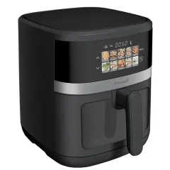 Аэрогриль WEISSGAUFF WAF 726 DS Digital OptiFry, 2 тена, 7 л., черный