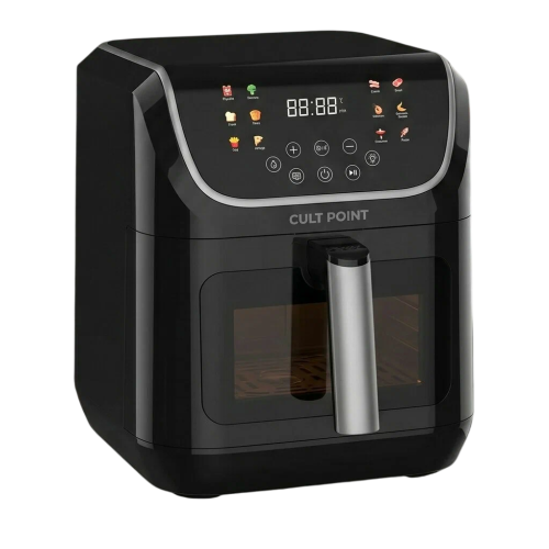 Аэрогриль CULT POINT CP-507-bl, 2 тена, 7 л., черный