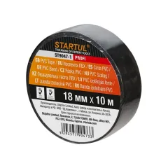 Изолента ПВХ STARTUL PROFI 18мм х 10м, черная (ST9047-2)