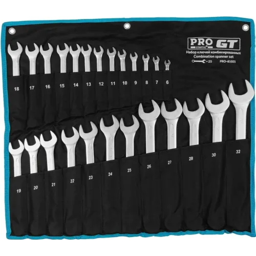 Набор ключей комб. PRO STARTUL GT 6-32мм 25шт (PRO-81025) 